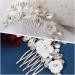 Beavorty Hair Comb Hair Accessories for Women Decorative Hair Side Comb Flower Hair Side Comb Rhinestone Bobby Pins Bride Hair Accessories Crystal Vintage Soft Pottery Flower White Miss - Buy Online on GoSupps.com