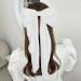 Elegant White Hair Bow in French Ribbonsatin Large Secure Clip Versatile Accessory for Women and Girls - Buy Online on GoSupps.com