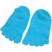 1 paire adoucie hydratante peau fissur e de r cup ration confortable cinq orteils gel talon chaussettes bleu - Buy Online on GoSupps.com