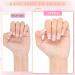 JSRQT 360 Pieces Nude French Tip False Nails Fingernails Full Cover Glue on Nails French Tip Natural Stick on French Manicure Nails for Women Girls Fake Nails French False Nails Nail Art DIY - Buy Online on GoSupps.com