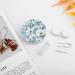 Magnolia Flowers Contact Lens Case with Mirror - Portable & Cute Travel Kit for Eye Care - Buy Online on GoSupps.com