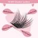 Lash Clusters 72 Pcs Individual Cluster Lashes DIY Lash Extension 8-16mm Eyelash Clusters Volume Wispy Lashes Super Thin Band Reusable Soft & Comfortable 8-16 mix Volume - Buy Online on GoSupps.com