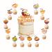 25 Pcs Ramen Cake Decorations Ramen Noodles Cake Topper Cupcake Toppers for Japenese Birthday Decorations Ramen Party Decorations Birthday Party Supplies