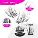 Caelymine D Curl Lash Extension Clusters - 72pcs Natural Look 10-16mm MIX (HD17) - Buy Online on GoSupps.com