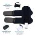 Finger Splint for Trigger Finger Relief - Arthritis Pain & Sprain Protection - Set of 2 Black Middle Finger Splints - Buy Online on GoSupps.com