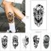 Glaryyears Watercolor Black Wolf Temporary Tattoos - Realistic Waterproof Body Art for Men and Women - Buy Online on GoSupps.com