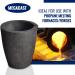 12KG MegaCast Graphite Crucible for Melting Gold, Silver, Copper, Brass, Aluminum - Black Cup Furnace Torch for Casting and Refining - Buy Online on GoSupps.com