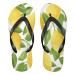 Mnsruu Yellow Lemon Leaves Flip Flops Home Hotel Spa Bedroom Travel XXL for Men Women