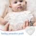 Uhngw Powder Puff for Body Heart Shape Powder Puff - Soft Long-haired Body Powder Puff Washable Powder Puff for Baby Body White - Buy Online on GoSupps.com