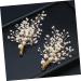 minkissy 1 Pair Wedding Headpiece for Bride Wedding Hair Clip Rhinestone Hair Accessories Pearl Hair Accessories Hair Clips Flower Hairpins Wedding Accessories Miss Rhinestones - Buy Online on GoSupps.com