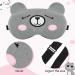 Buy Cute Animal Sleep Masks for Kids - 4 Pack Adjustable Eye Masks | Soft Comfortable & Perfect for Women & Children in Pink Brown Grey Blue - Buy Online on GoSupps.com