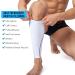360 RELIEF Compression Calf Sleeves for Men and Women Sports | Shin Splints Muscle Cramps Circulation | Running Hiking Marathon | White (L) - Buy Online on GoSupps.com