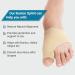360 RELIEF Silicone Bunion Corrector - Big Toe Separator & Pain Relief | Beige Large Pair + Mesh Laundry Bag - Buy Online on GoSupps.com