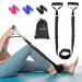 Knee Replacement Recovery Aids Knee Rehabilitation Equipment Speed Recovery After Surgery Hip/Knee Extensition Device Increase Range of Motion Relieve Pain with Padded Handles and Foot Sleeve Black