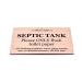 Septic Tank Pine Effect Sign Plaque Notice for Toilet Bathroom W.C only Flush Toilet Paper