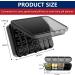 Doruimi Weekly Pill Box Organiser- 7 Day 4 Times A Day Pill Planner with 28 Compartments - Full Black - Buy Online on GoSupps.com