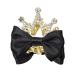 Women Hair Clip Bowknot Decor Shiny Rhinestones Rabbit Ear Hair Pin Anti-slip Teeth Small Hairpin Hair Accessories