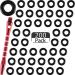 200 Pieces Dart Shaft O-Rings Rubber Dart Washer Rings Non-Slip Dart Rod Ring to Keep Shafts Tight