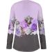Shop Women's Circular Neckline Summer Autumn Blouse Tunics - Trendy Casual Shirts & Sweaters in Purple XXL | Streetwear Style - Buy Online on GoSupps.com