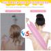4 Pack Exfoliating Shower Bath Gloves Back Scrubber Set for Women Men Children - Skin Exfoliation and Cleansing - Stretchable Pull Strap Washcloth - Pink Purple - Buy Online on GoSupps.com