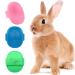 3 Pieces Bunny Grooming Brushes Pet Bath Brush Massage Combs Hand Brushes with Adjustable Hand Strap for Bunny and Guinea Pig