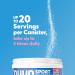 Nuun Sport Electrolyte Powder Canister - Strawberry Kiwi | Hydration Drink Mix with 5 Essential Electrolytes | Vegan Non-GMO Low Sugar | 20 Servings - Buy Online on GoSupps.com