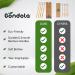 Eco-Friendly Gondola Bamboo Toothbrush 4-Pack | Soft Bristles Antibacterial Grip 100% Vegan & BPA-Free | Biodegradable & Sustainable Oral Care - Buy Online on GoSupps.com
