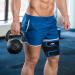 Supregear Adjustable Thigh Brace Support - Neoprene Compression Sleeve for Men and Women - Ideal for Hamstring, Quad, Groin, and Muscle Support - Blue - Buy Online on GoSupps.com
