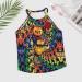 Women's Summer Tank Top - Sleeveless Casual Vest with Funny Patterns, Colorful Design - X-Large - Buy Online on GoSupps.com