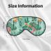 Tropical Flora Sleep Mask - Adjustable Blindfold for Travel & Meditation | Soft Breathable & Relaxing Eye Mask - Buy Online on GoSupps.com