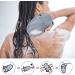 2 pcs Exfoliating Gloves for Bath Shower - Body Scrub Mitts for Exfoliating Arms, Legs, and Face - Grey - Buy Online on GoSupps.com