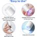 Handheld UV Nail Lamp Mini UV Lamp for Gel Nails Rechargeable LED Screen Nail Dryer Gel Nail Lamp for Curing Glue Gel Nail Gems for Nail Art 2 Modes 4 Free Silicone Stamps Set (Nail Lamp) - Buy Online on GoSupps.com