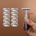 Eco-Friendly Safety Razor for Men - Zero Waste Metal Razor with 10 Blades | Chrome Silver Design - Buy Online on GoSupps.com