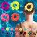 Simnice Waterproof Neon Swim Scrunchies Gym Scrunchie - Water-resistant Hair Ties Pool scrunchie 16 Colors Elastic Hair bands Ponytail Holder Beach Scrunchies  Party Size Scrunchie  Hair Ties Accessories for Women Girls