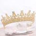 TOBATOBA Gold Tiara for Women - Rhinestone Metal Crown for Birthday, Prom, Quinceanera & Halloween Costumes | Princess Queen Headband for Mother's Day Gift - Buy Online on GoSupps.com