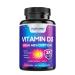 Vitamin D3 High Potency 5000 IU (125 mcg) Bone Teeth Muscle & Immune Health Support Non-GMO Gluten-Free 2 Month Supply in Rapid-Release High Absorption Vitamin D Easy to Swallow 60 Softgels