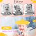 Baby Shower Cap Shield Waterproof Safety Soft Silicone Kids Bathing Shampoo Hat Adjustable Cute Crown Pattern Shower Cap for 0-9 Years Old Children Boys Girls Eye and Ear Protection (Yellow) - Buy Online on GoSupps.com