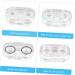 Buy Homsfou Travel Contact Lens Cases - 8-Piece Transparent Holder for Eye Care - Portable Colored Lens Box Set (3 x 7.5x4.5cm) - Buy Online on GoSupps.com