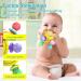 Baby Teething Ball Toy for 0-12 Months | Rattle Sensory Infant Toy - Yellow - Buy Online on GoSupps.com