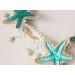 Ocean Acrylic Starfish Shell Headband with Rose Flowers - Mermaid Hair Accessories - Buy Online on GoSupps.com