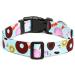 Mercano Adjustable Dog Collar - Soft Nylon Comfort & Durable Pattern for Small to Medium Dogs & Puppies (S Cookie Blue) - Buy Online on GoSupps.com