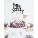 DIY Happy Birthday Cake Topper - Black Acrylic | Customizable Decorations - Buy Online on GoSupps.com