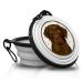 32. Labrador Chocolate brown - fold portable drinking bowl with carabiners for on the go.Food bowl pet bowl.Handy and unique.