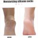 Silicone Moisturizing Socks 1 Pair Long Soft Gel Socks Anti Slip Women Foot Mask Socks Spa Pedicure for Dry Cracked Feet Softening Calluses Rough Skin S Silicone Moisturizing Socks - Buy Online on GoSupps.com