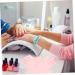 POPETPOP Nail Art Accessory 2 Pairs pink gloves sun gloves nail anti-uv gloves nail art supplies manicure gloves anti UV nail UV gloves UV protection gloves for manicure Nylon nail lamp 21x12x0.1cm As Shown1 - Buy Online on GoSupps.com
