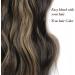 Fine Plus Long Curly Wavy Clip In Hair Extensions 20inch - Natural Black to Caramel Blonde - 4PCS Double Weft Full Head - Buy Online on GoSupps.com