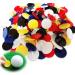 Adhere Golf Ball Marker 50 100 pcs Plastic Position Ball Marker Quarter Size 0.94 inch Flat Golf Ball Marker Mix Colour 100pcsMix colour