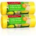 Profissimo Drawstring Bin Liners - Fresh Citrus Scent 30 Liters 40 Pieces - 2 Pack for Home Office & Bathroom - Buy Online on GoSupps.com