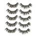 minkissy 5 Pairs eyelashes natural European and American lashes dense fake eyelash cross eyelash natural eyelashes three-dimensional Fake eyelashes natural false lashes 3d