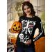 G and PL Halloween Women's Maternity Top - Long Sleeve Funny Costume with Skeleton Baby Print | Sizes S-XXL - Buy Online on GoSupps.com